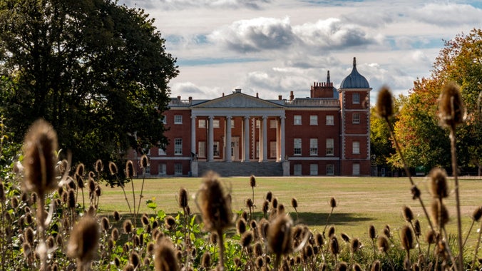 View of the house from the park at Osterley